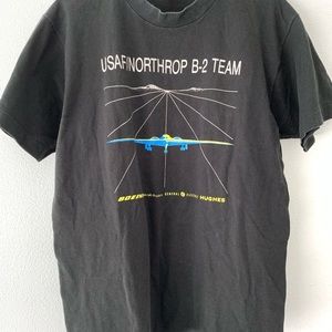 VTG 80s Militaria t shirt Large USA Air Force RARE